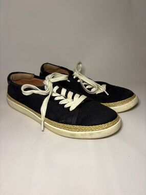 Vionic Hattie Black Canvas Women's Sneakers‎ with Cream Laces
